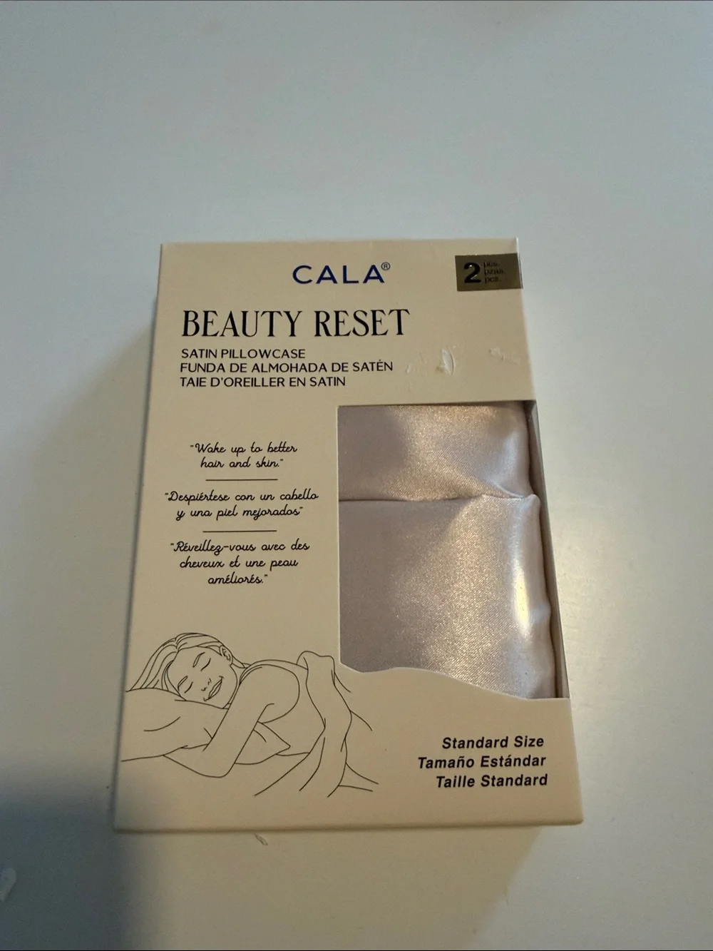 CALA Beauty Reset Satin Pillowcase - Champagne